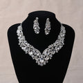Rhinestone Wedding Jewelry Sets Earrings — Swuffy
