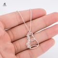 Long Pendant Necklace Trendy Erlenmeyer — Swuffy