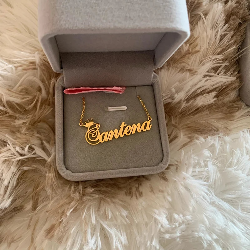 Personalized Crown Name Necklaces Customized — Swuffy