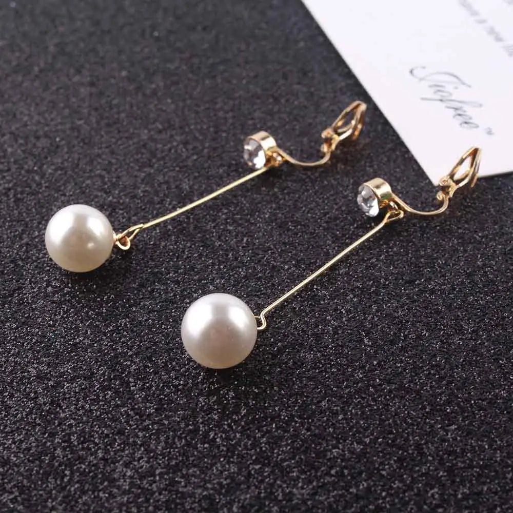 Korea Ear Wire Clip Earrings — Swuffy