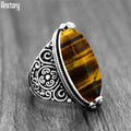Irregular Natural Tiger Eye Rings — Swuffy
