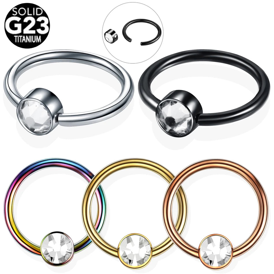 Titanium Septum Piercing Nose Ring — Swuffy