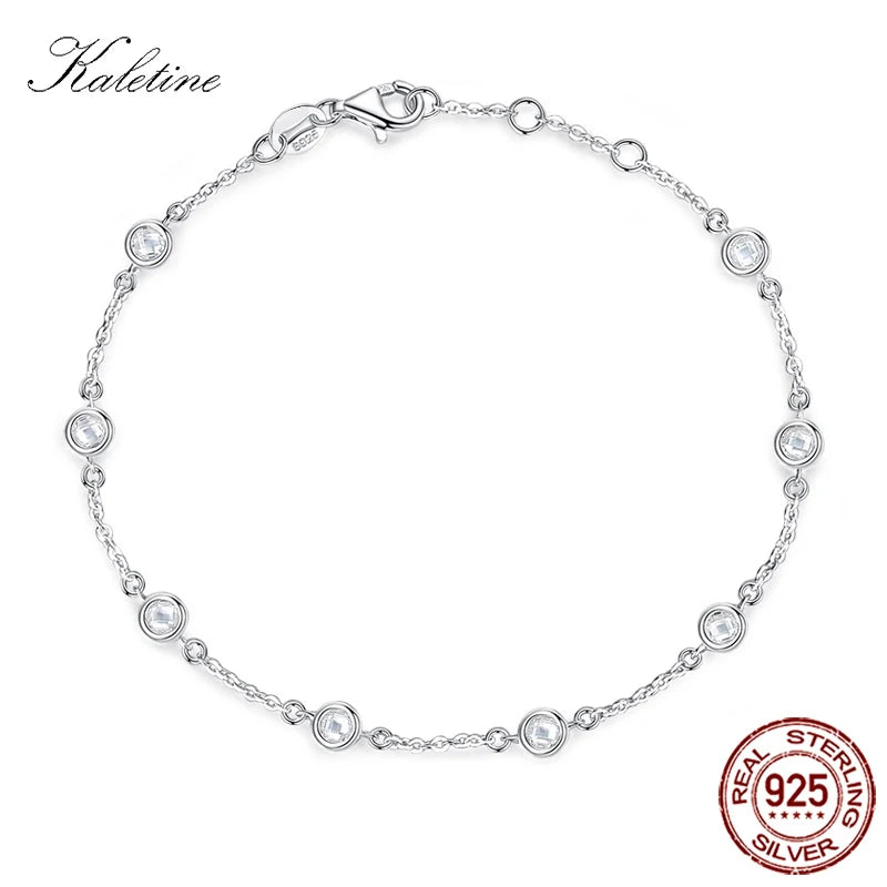 Kaletine Bracelet Sterling Silver Clear — Swuffy