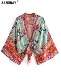 Boho Floral Beach Kimono — Swuffy