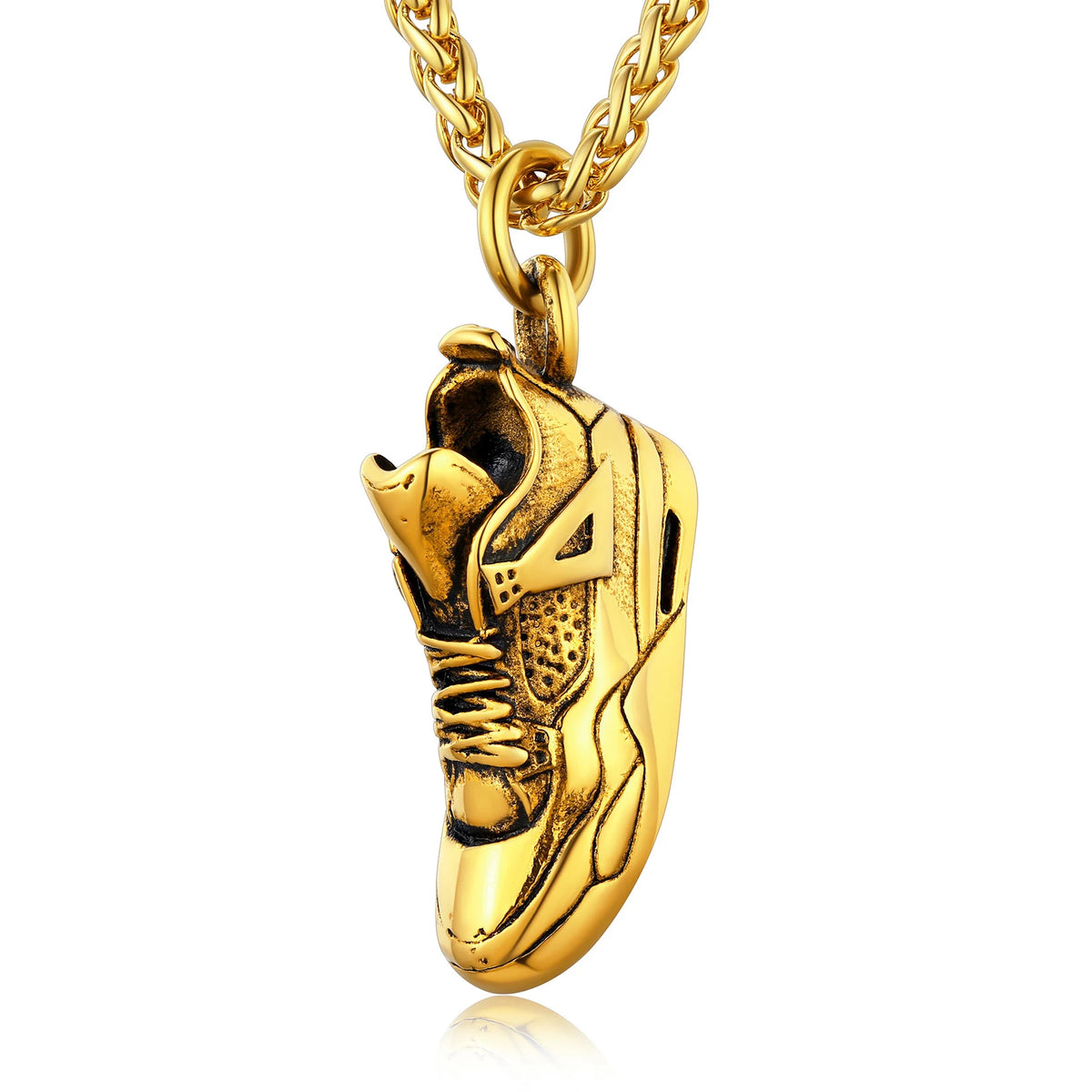Stainless Steel Sneaker Necklace Man — Swuffy