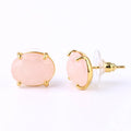 Crystal Faceted Stone Stud Earring — Swuffy