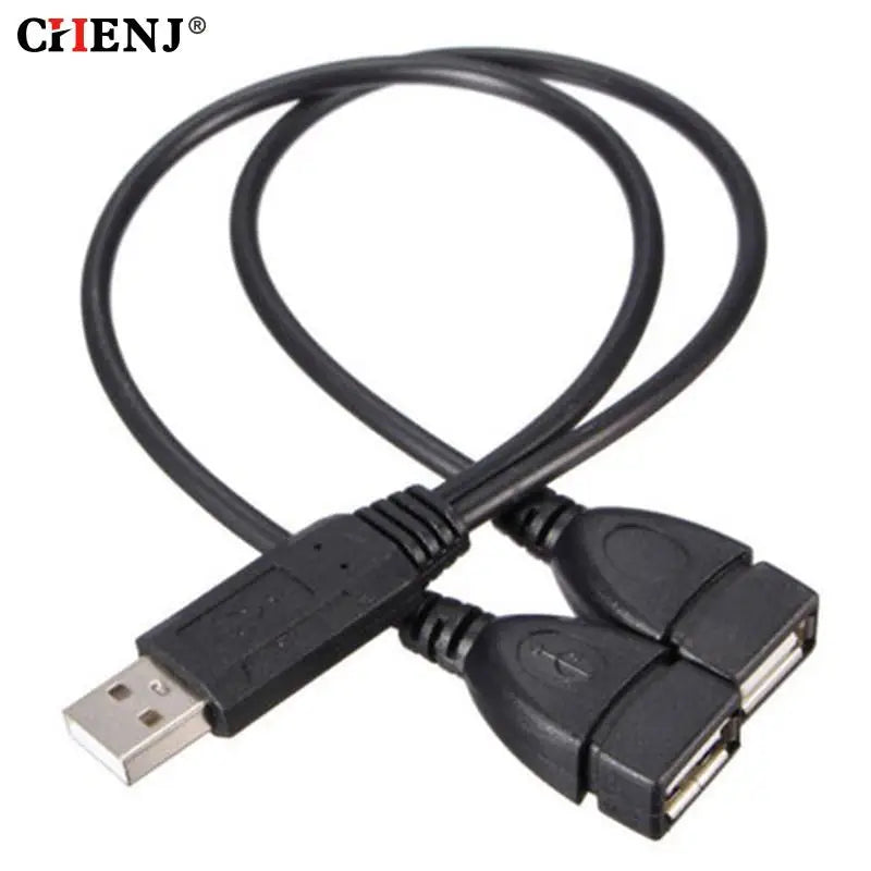 USB Male Dual Female Jack — Swuffy