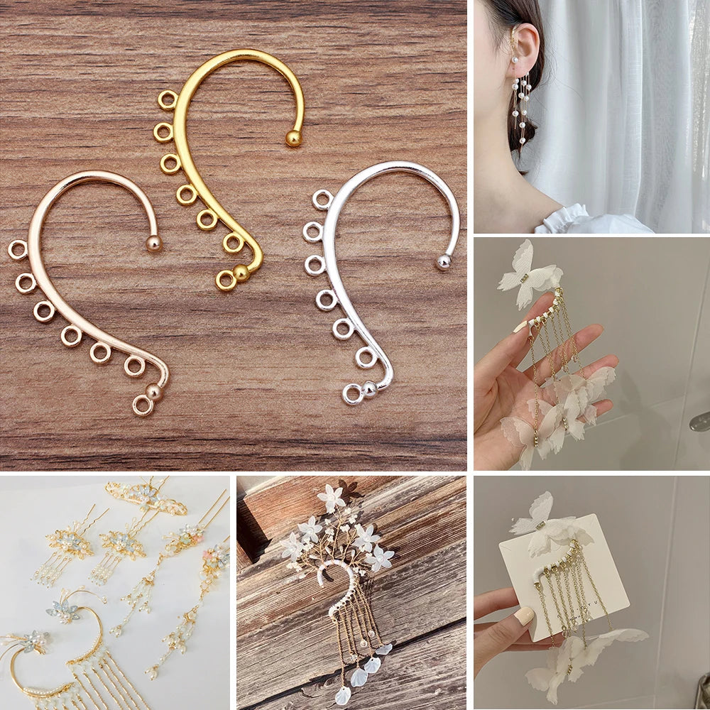 Earrings Hair Jewelry Making Gold — Swuffy