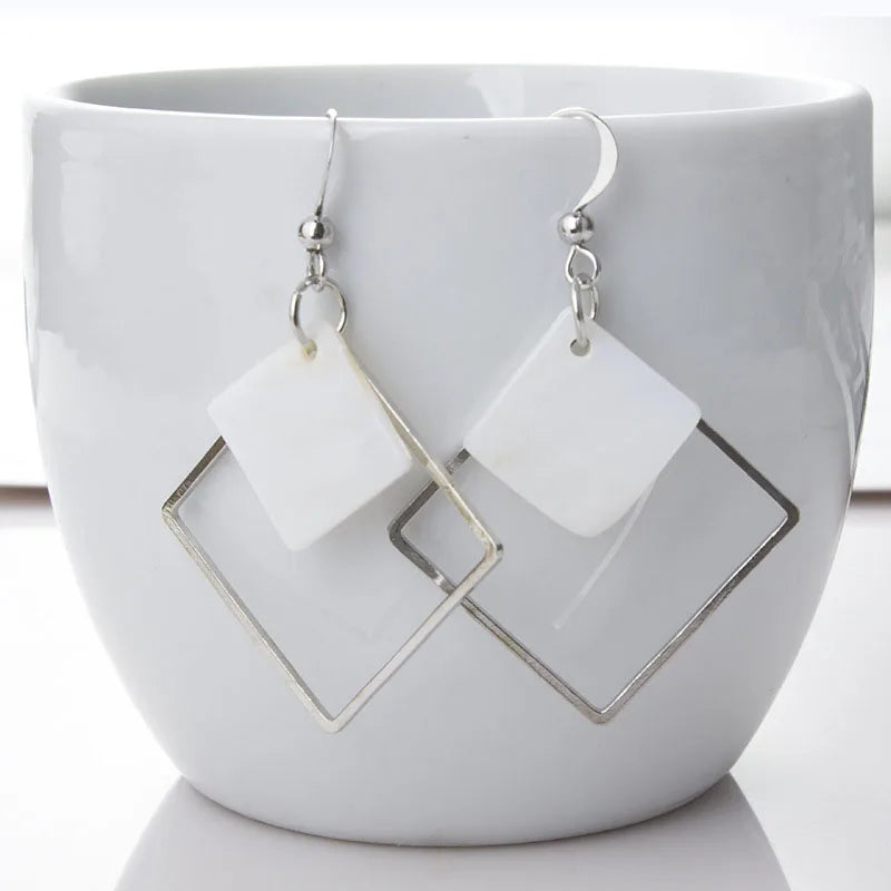 Punk White Shell Hollow Square — Swuffy