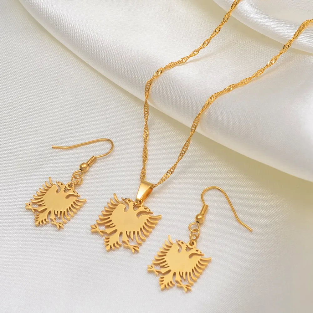 Anniyo Small Albania Eagle Necklaces — Swuffy
