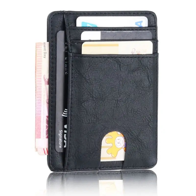 Slim Rfid Blocking Leather Wallet — Swuffy