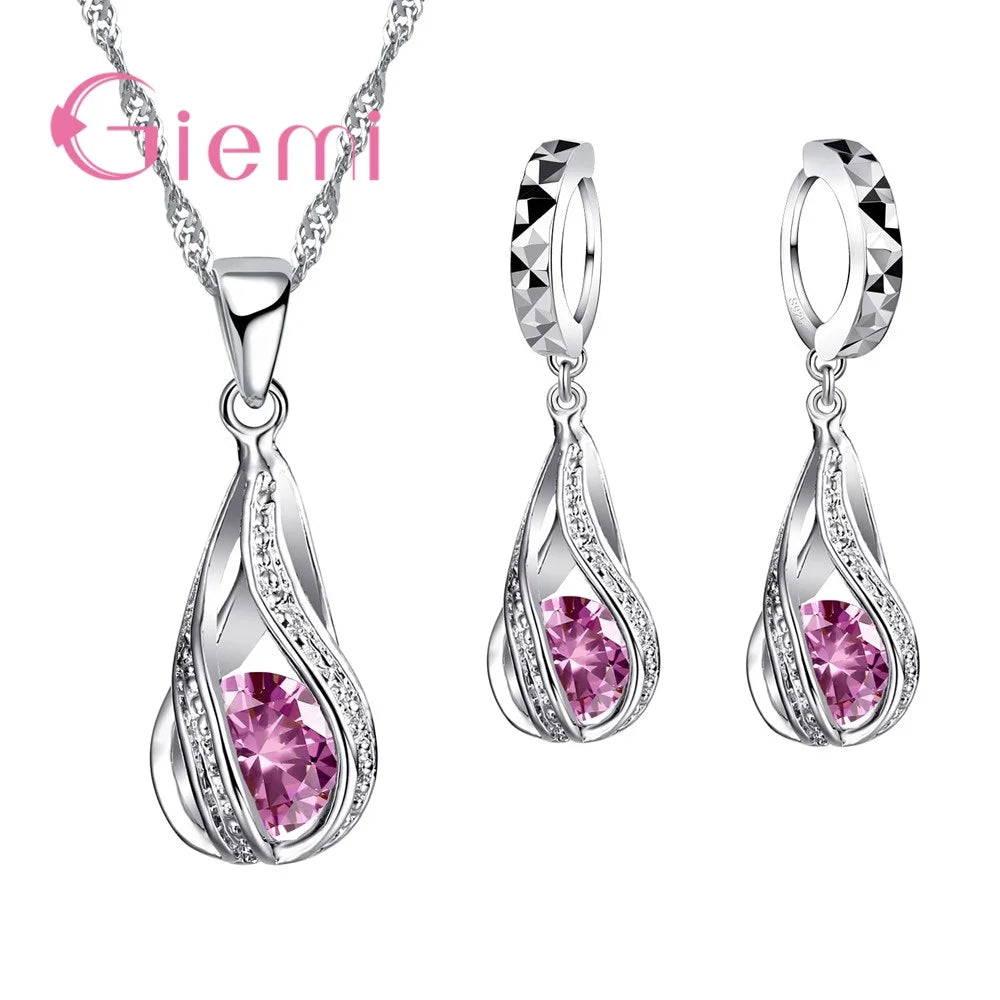 Elegant Colors Cubic Zirconia Pendant — Swuffy