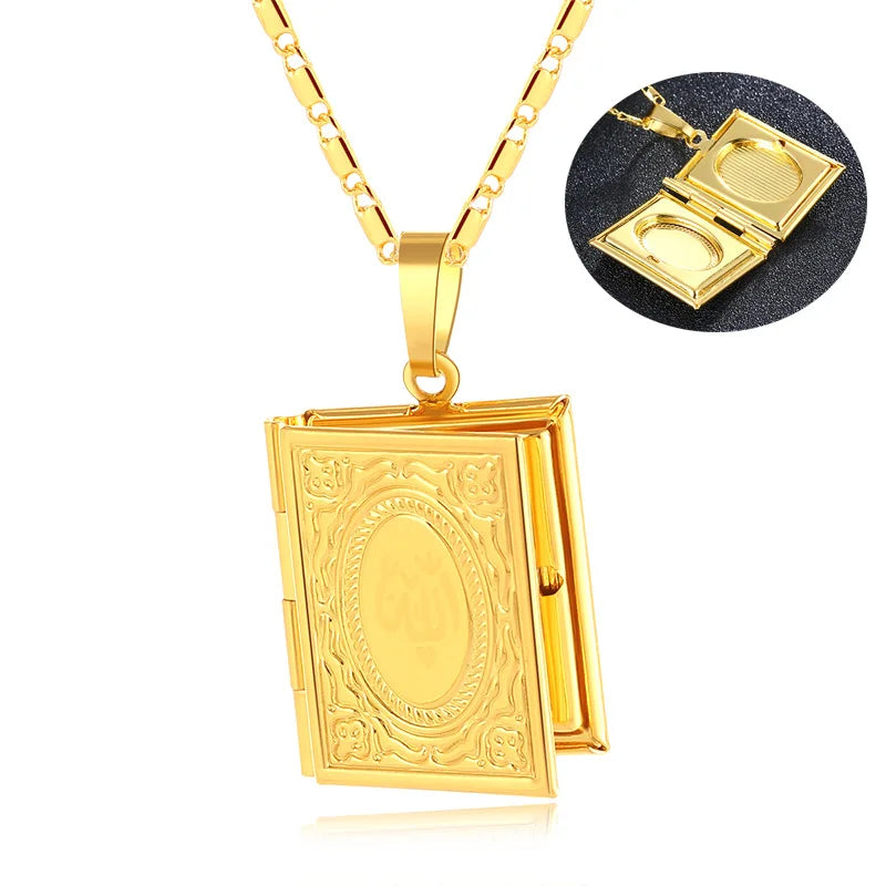 Gold Islam Allah Muslim Necklace — Swuffy