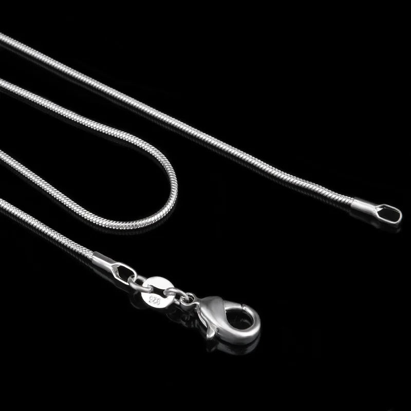 Silver Plated Smooth Snake Chain — Swuffy
