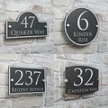 Customize Modern House Address Plaque — Swuffy