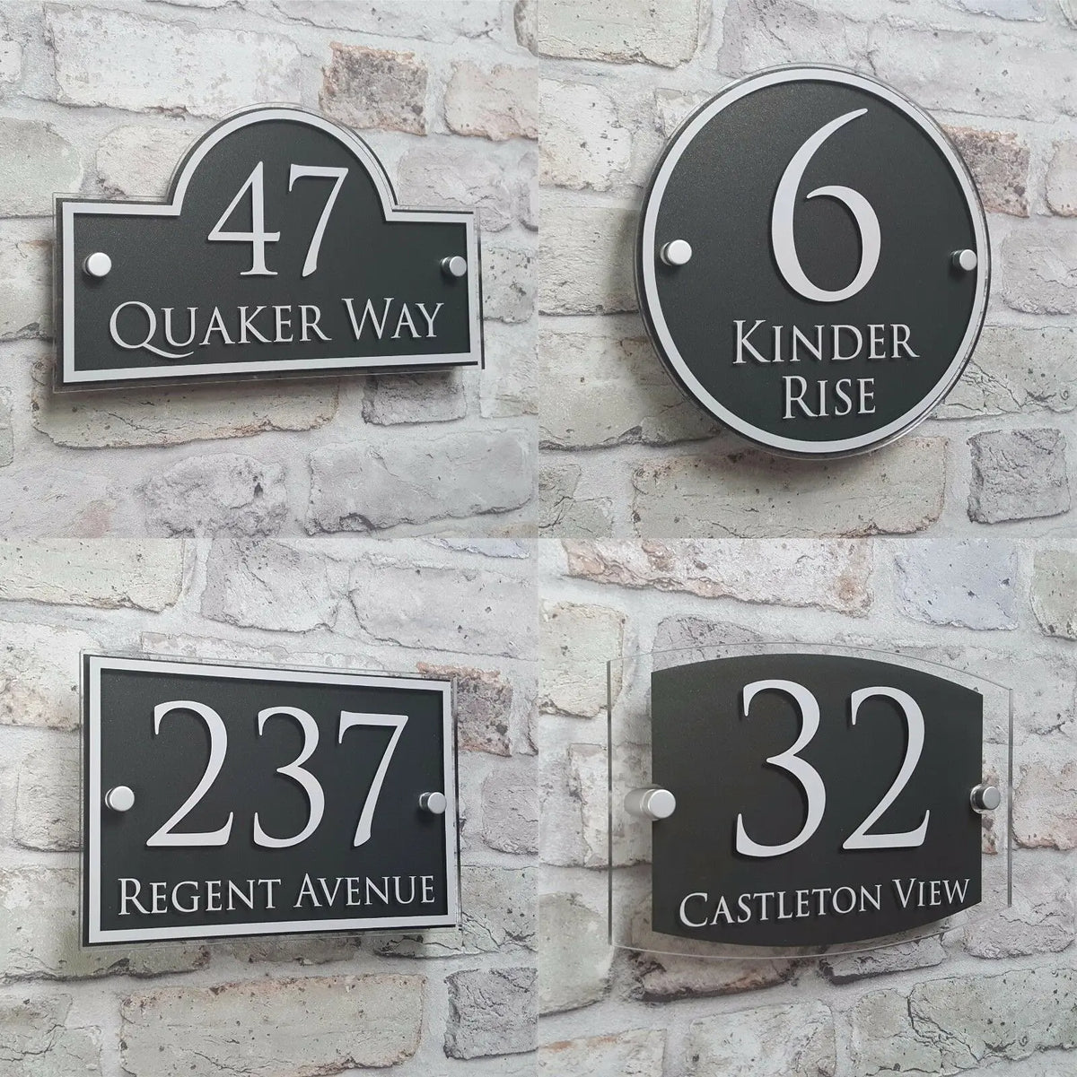 Customize Modern House Address Plaque — Swuffy