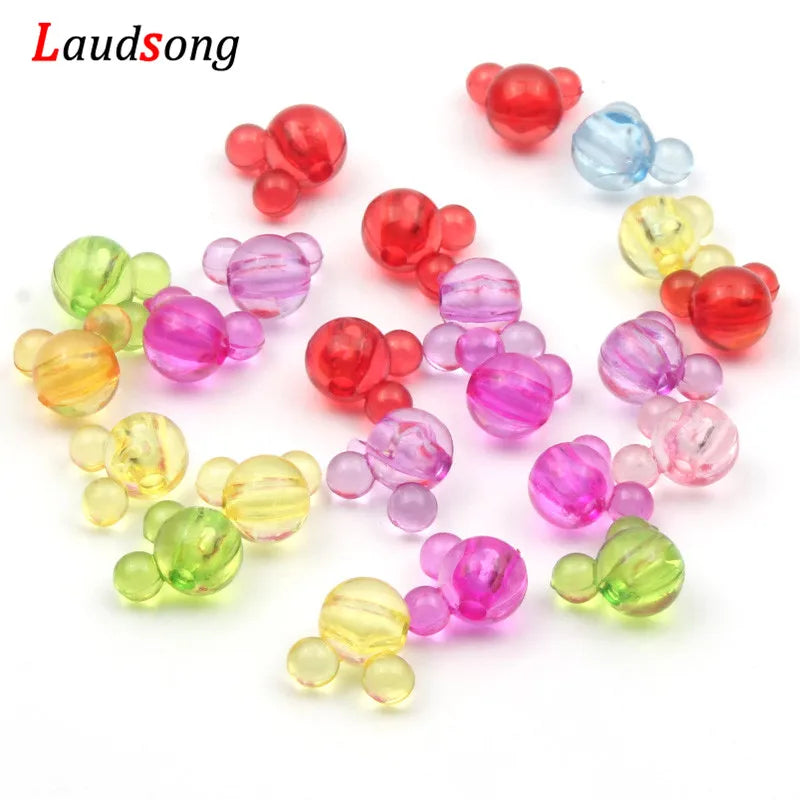 Mouse Head Loose Round Beads — Swuffy