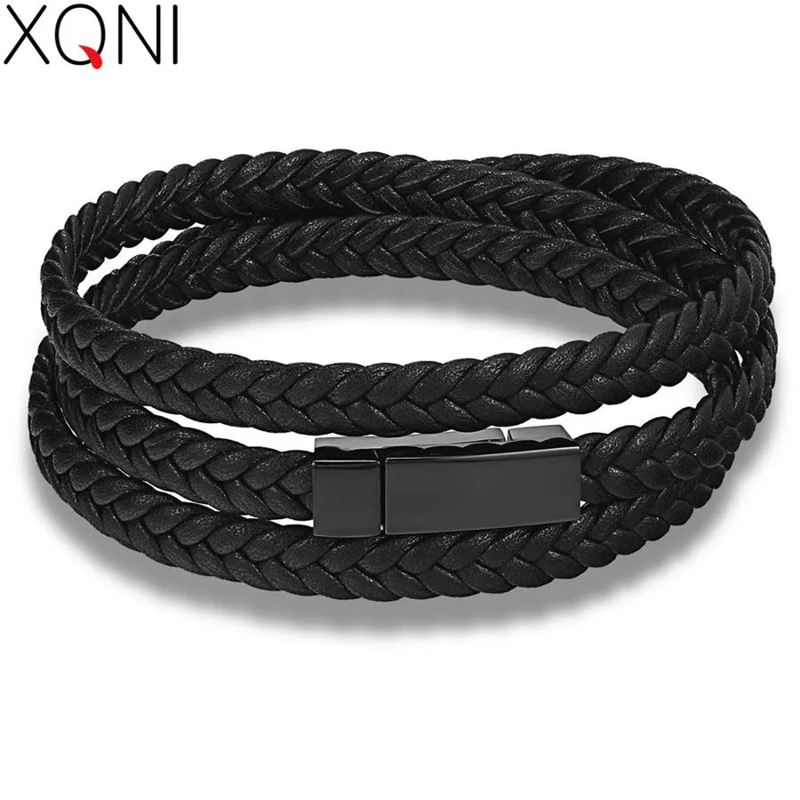 Xqni Jewelry Layer Leather Bracelet — Swuffy
