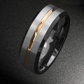 Brushed Black Ring Simple Stripe — Swuffy