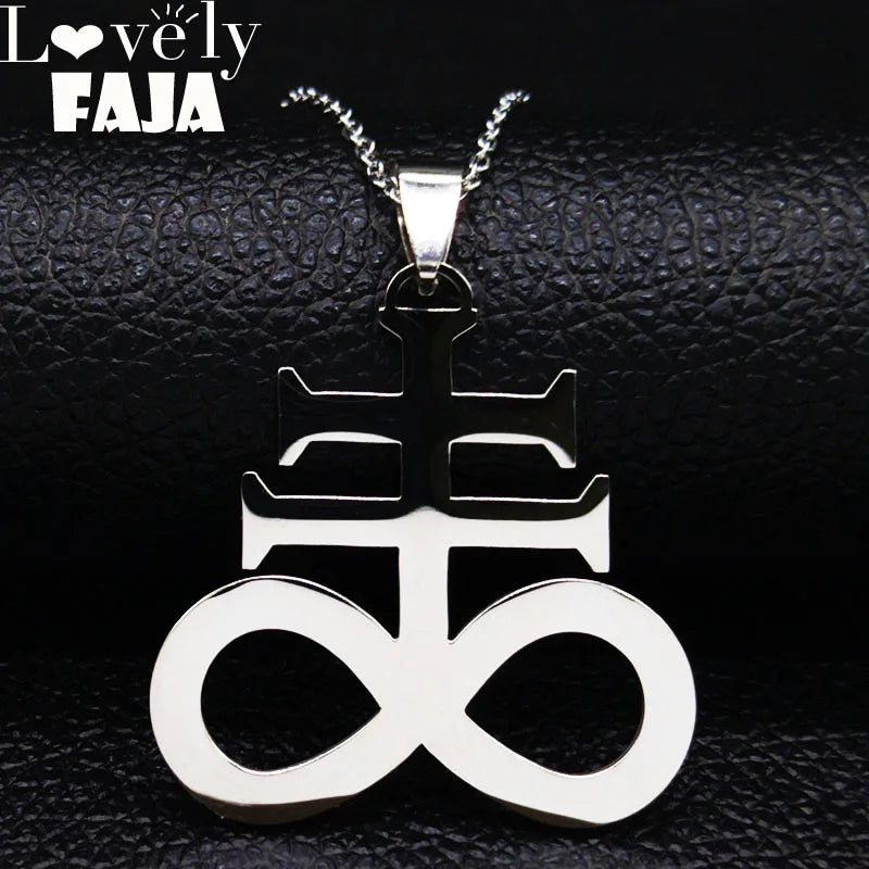 Satan Cross Stainless Steel Necklaces — Swuffy
