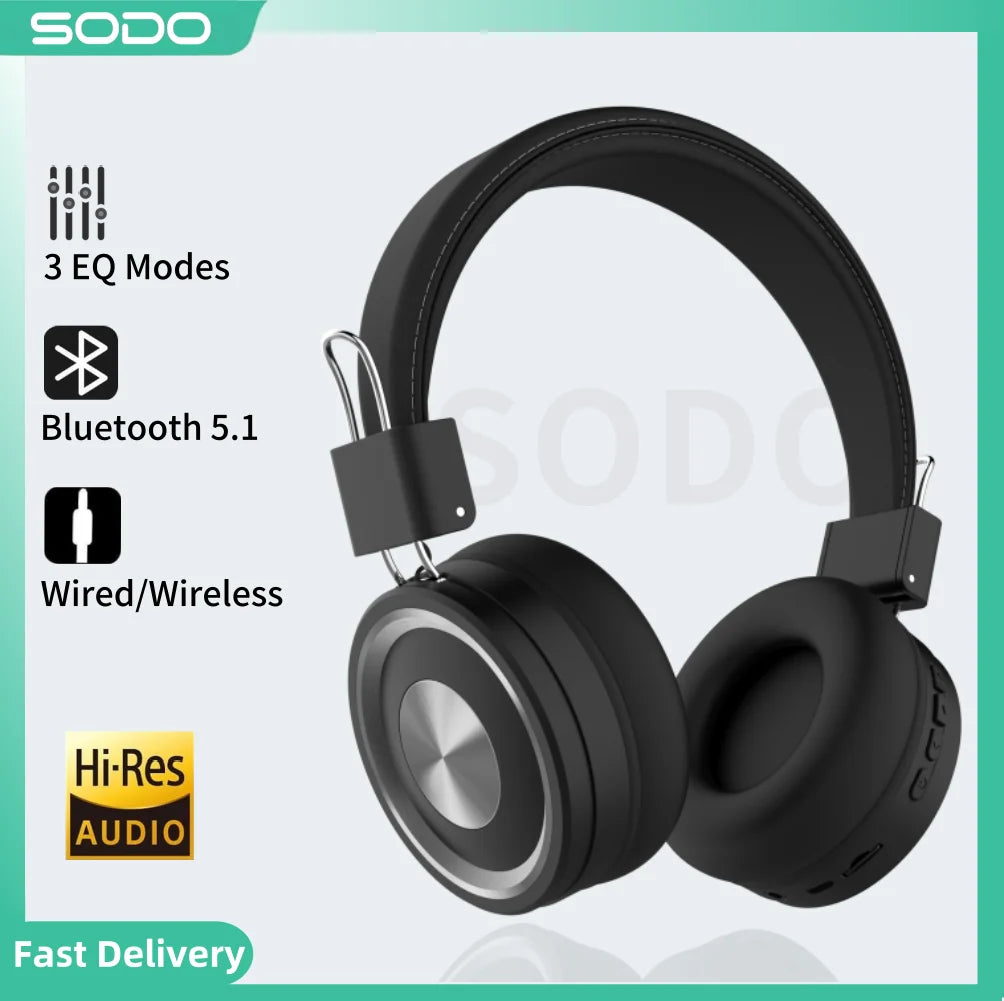 Sodo Wireless Headphone Bluetooth Compatible — Swuffy
