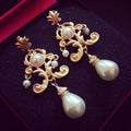 Retro Baroque Bride Earring Euramerican — Swuffy