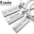 Personalized Keyrings Custom Car Number — Swuffy