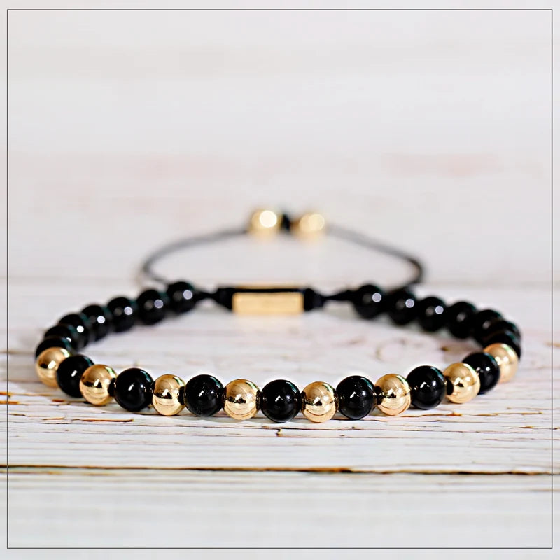 Bracelet Beads Copper Charm Stone — Swuffy