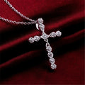 Sterling Silver Crystal Wedding Necklace — Swuffy