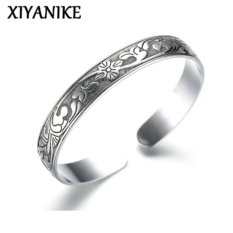 Xiyanike Silver Cuff Bracelet Vintage — Swuffy