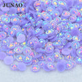Junao Purple Ab Round Flower — Swuffy