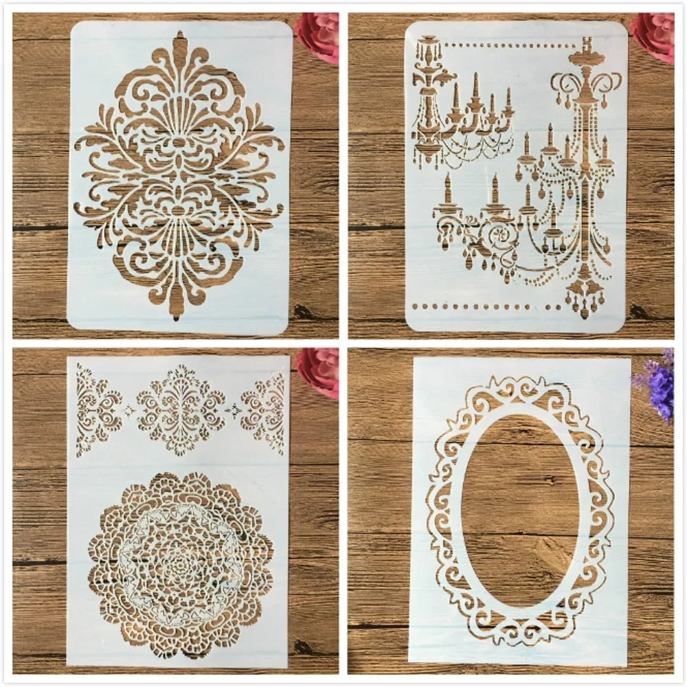Mirror Chandelier Mandala Layering Stencils — Swuffy