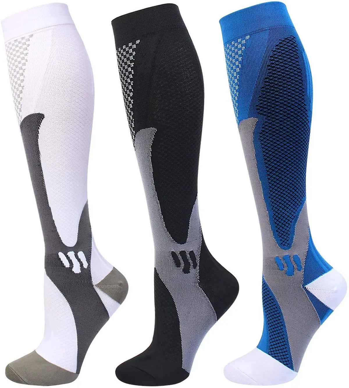 Compression Socks Fit Sports Black — Swuffy