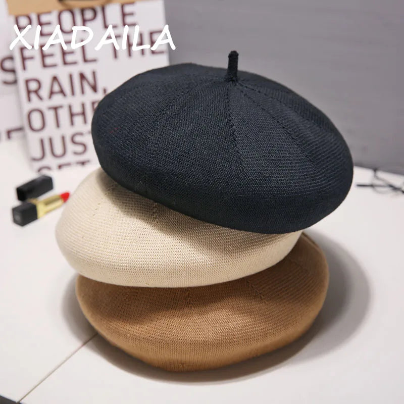 Summer Beret Hats Flat Cap — Swuffy