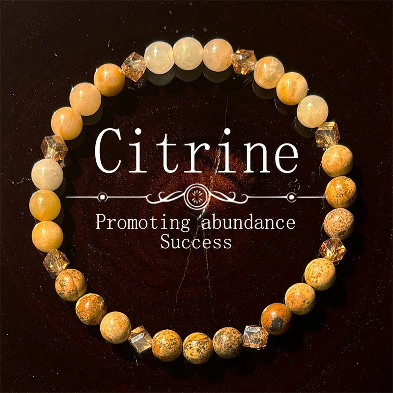 Nuvora Citrine Natural Stone Bracelet — Nuvora