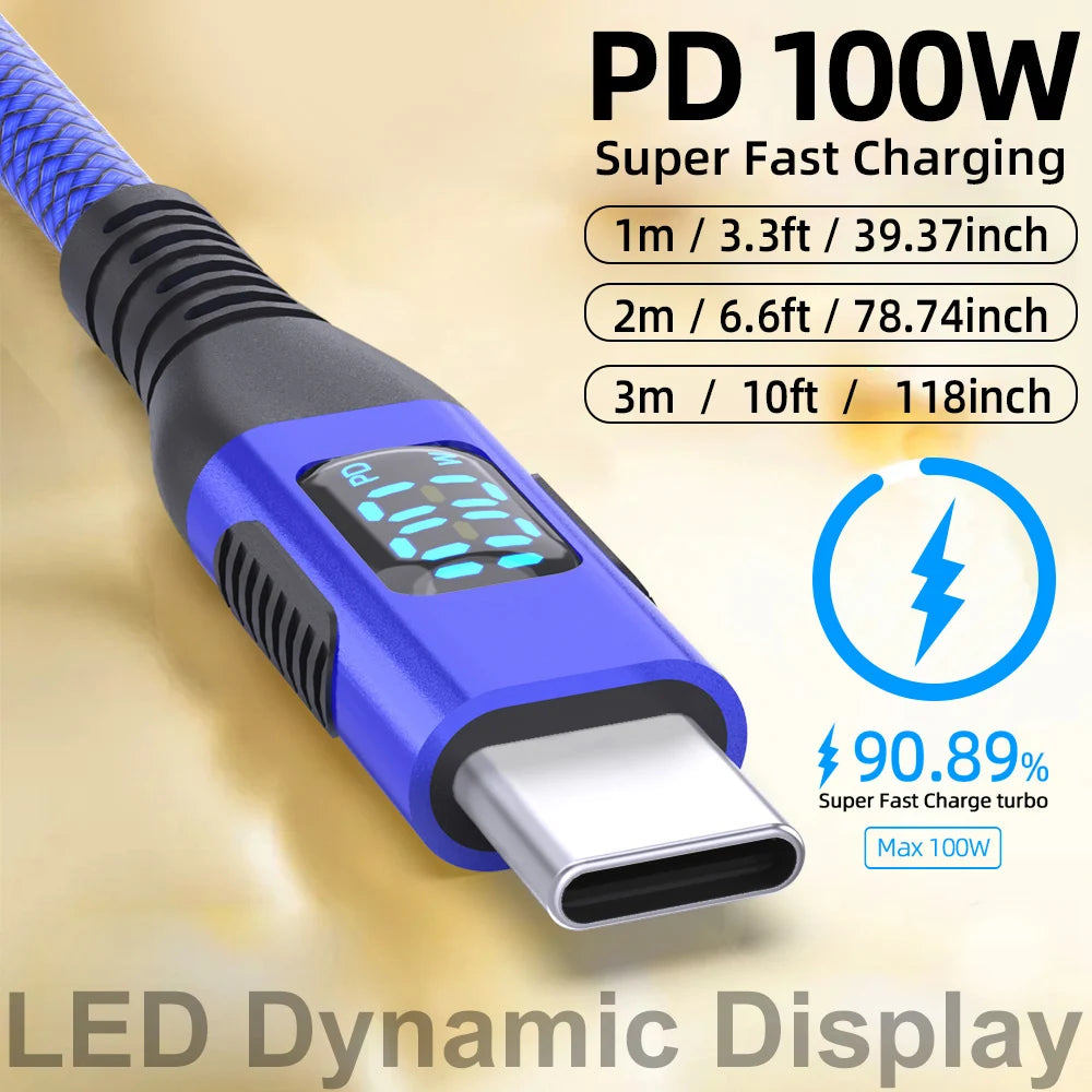 Nuvora LED Display USB-C Fast Charging Cable — Nuvora